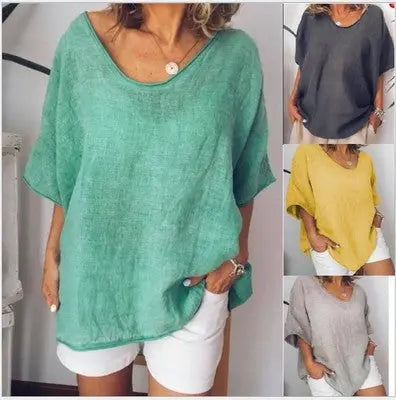 Loose Short Sleeves T-shirt Women Summer Tops Nipaaj