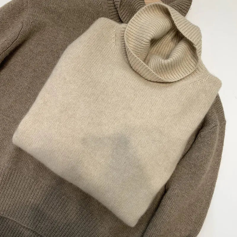 Lazy cashmere turtleneck cashmere sweater Nipaaj