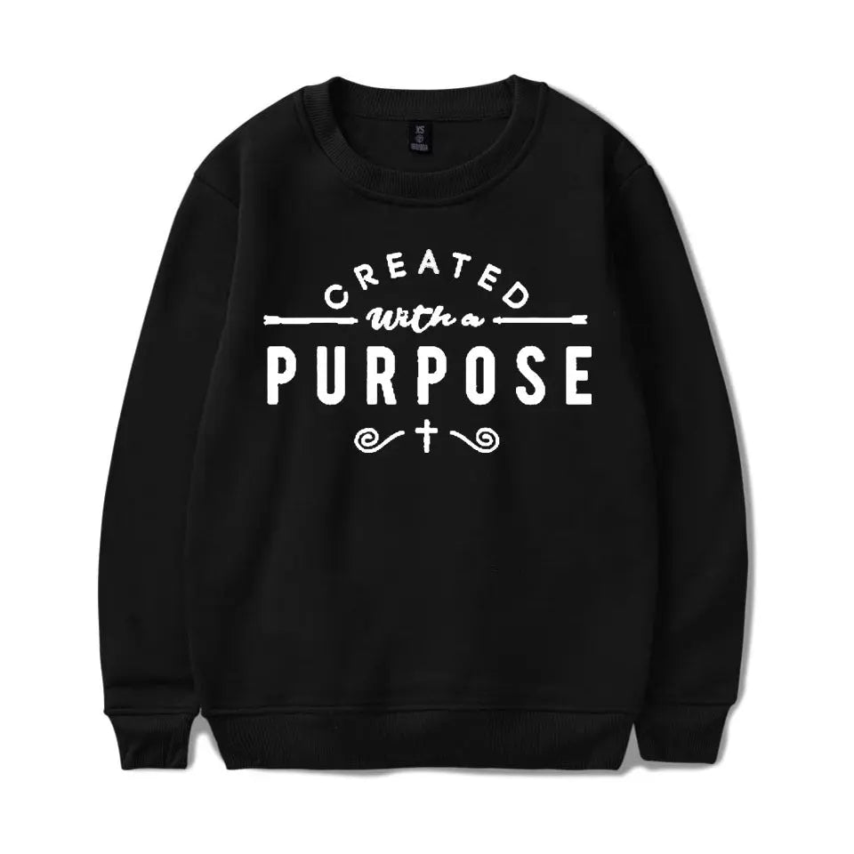 Letter print fleece sweater women Nipaaj