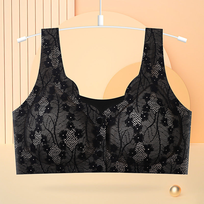 Front Button Aging-free Underwear For Middle-aged And Elderly Mothers