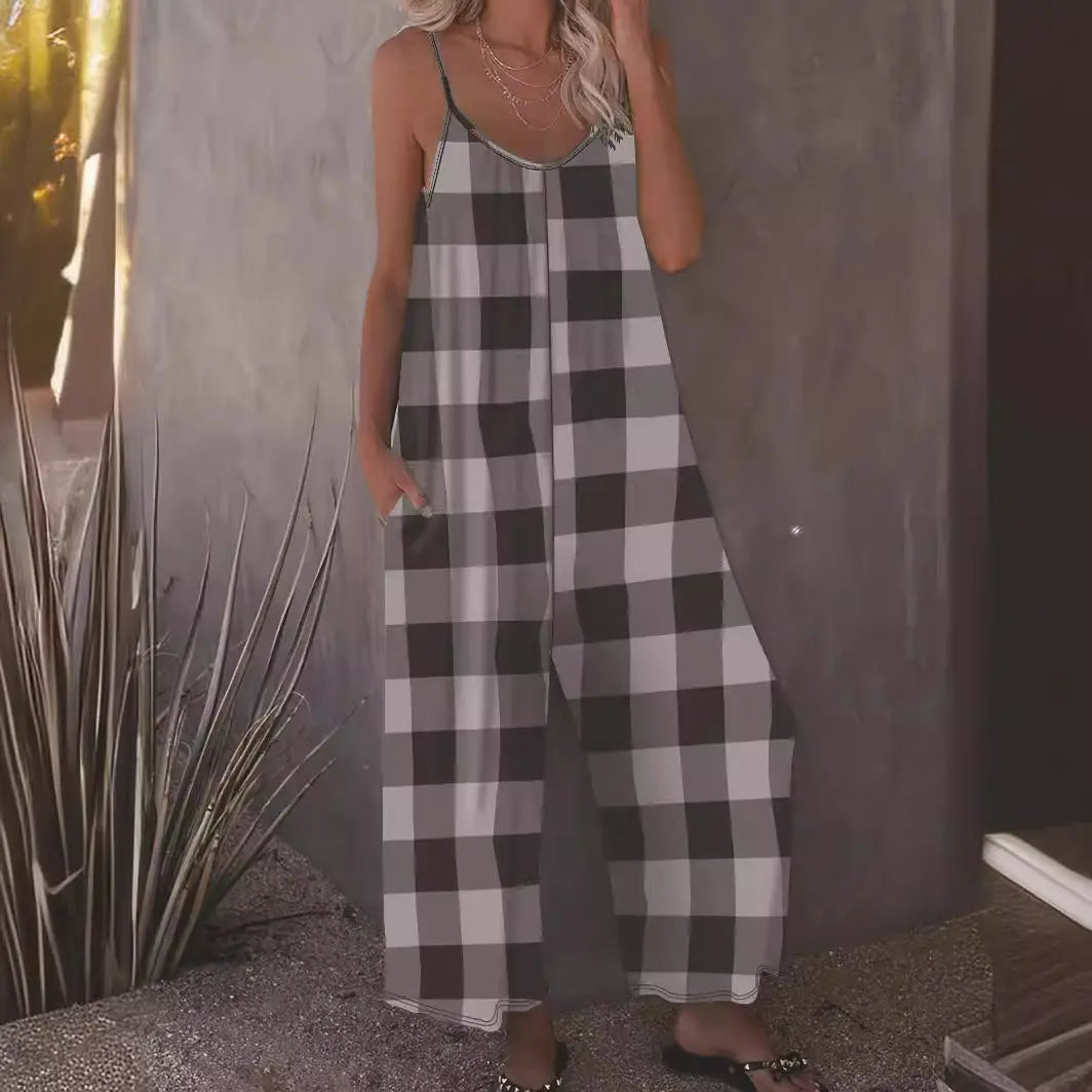 Slip-in Casual Sling Jumpsuit Women null