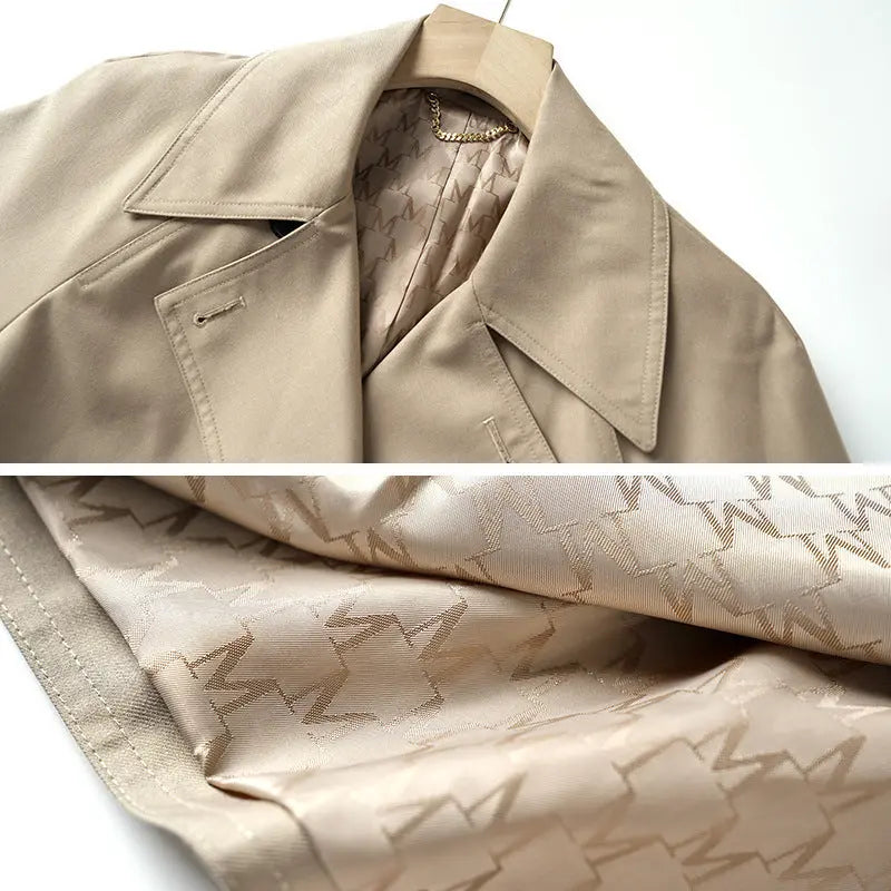 Trench Autumn And Winter Women's Mid-length High-grade Sense Petite Coats null