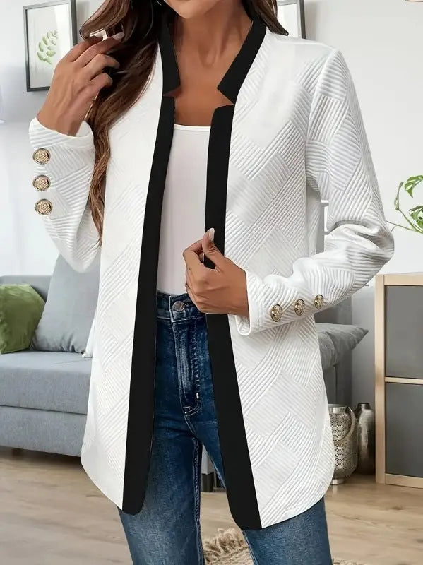 Fashion Colorblock Gold Cufflinks Coat Top Suit null