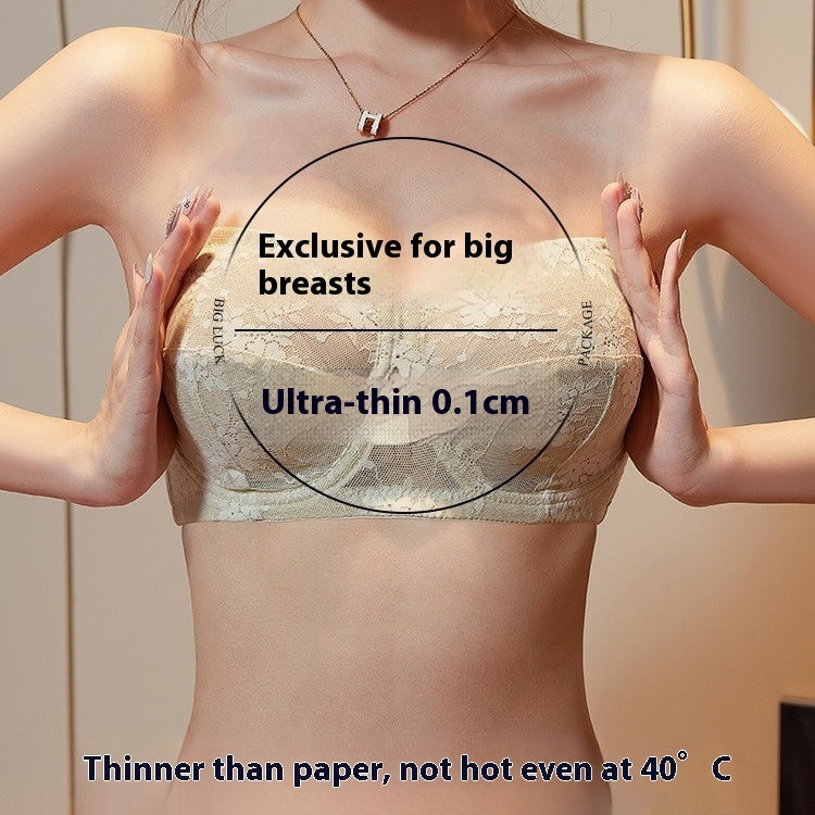 Summer Ultra-thin Strapless Underwear For Women Non-slip Push Up Invisible Tube Top