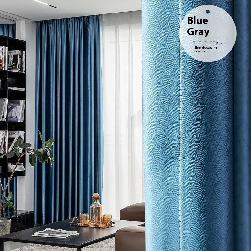 Thickened Shading Curtain Living Room Balcony Bay Window