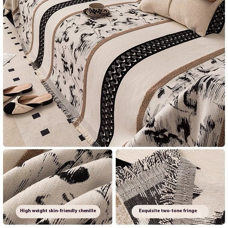 Chinese Ancient Style High Sense Four Seasons Universal Chenille Sofa Cover