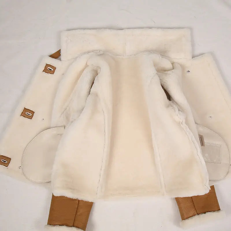 Women's Fashion Fur All-in-One Stand Collar Jacket null