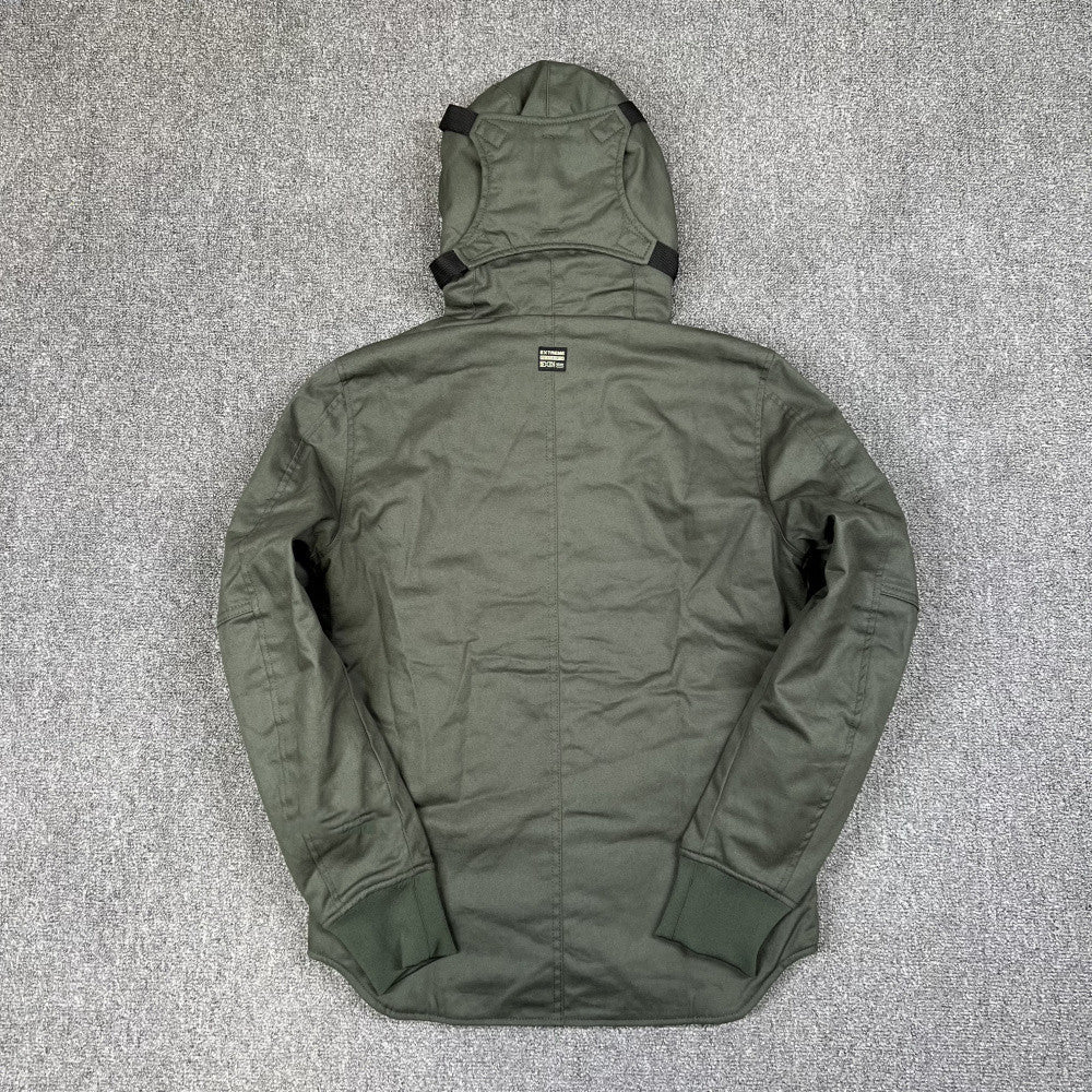 Men's Army Green Sniper Style Hooded Slim Fit Padded Jacket