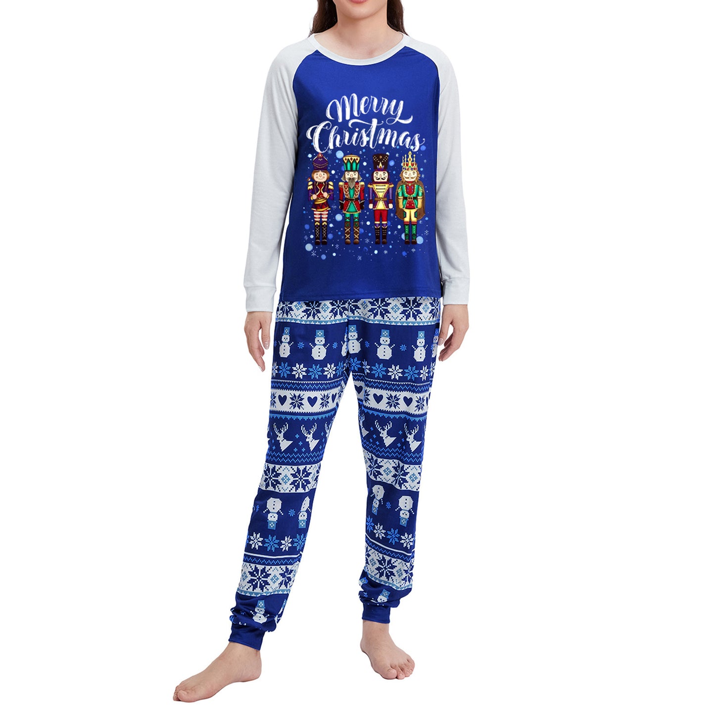 Parent-Child Outfit Home Decoration Fall Wear Long Sleeves Christmas Sleeping Homewear Suit