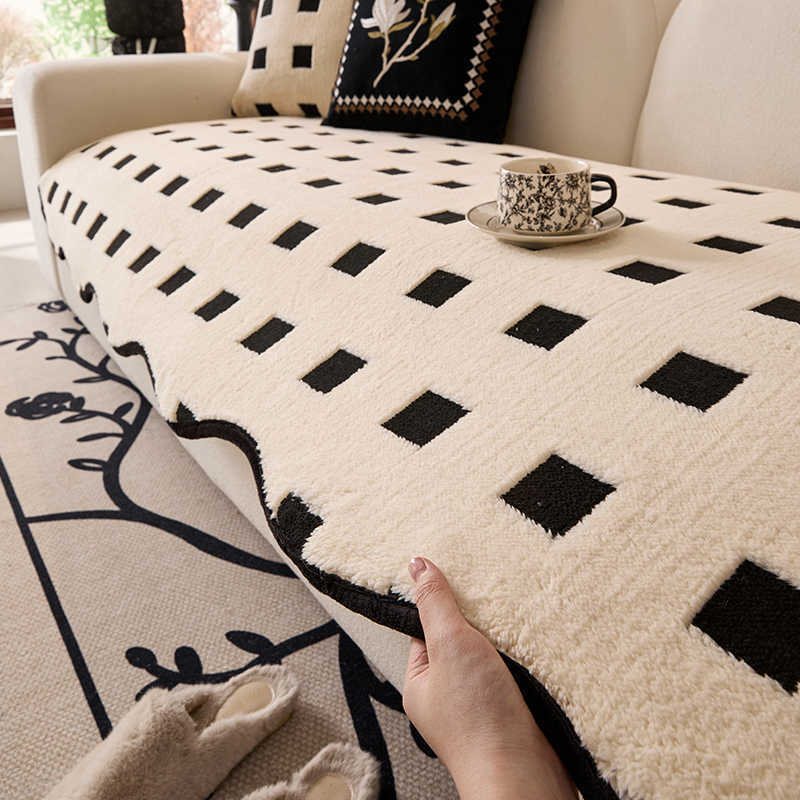 Winter Plush Sofa Cushion Non-slip Sofa Cushion High Sense