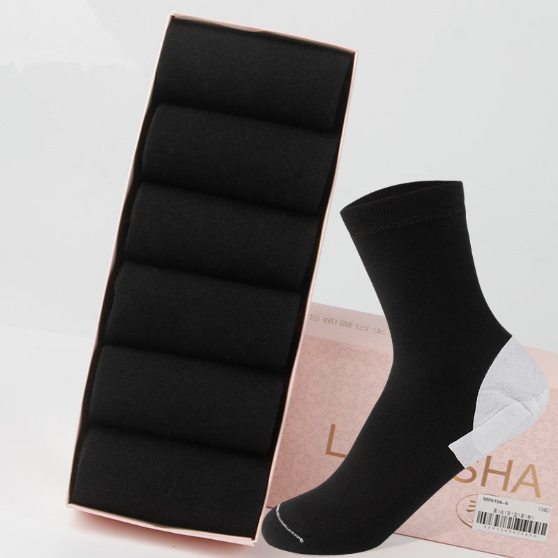 Ladies Silicone Moisturizing Cleft Foot Socks