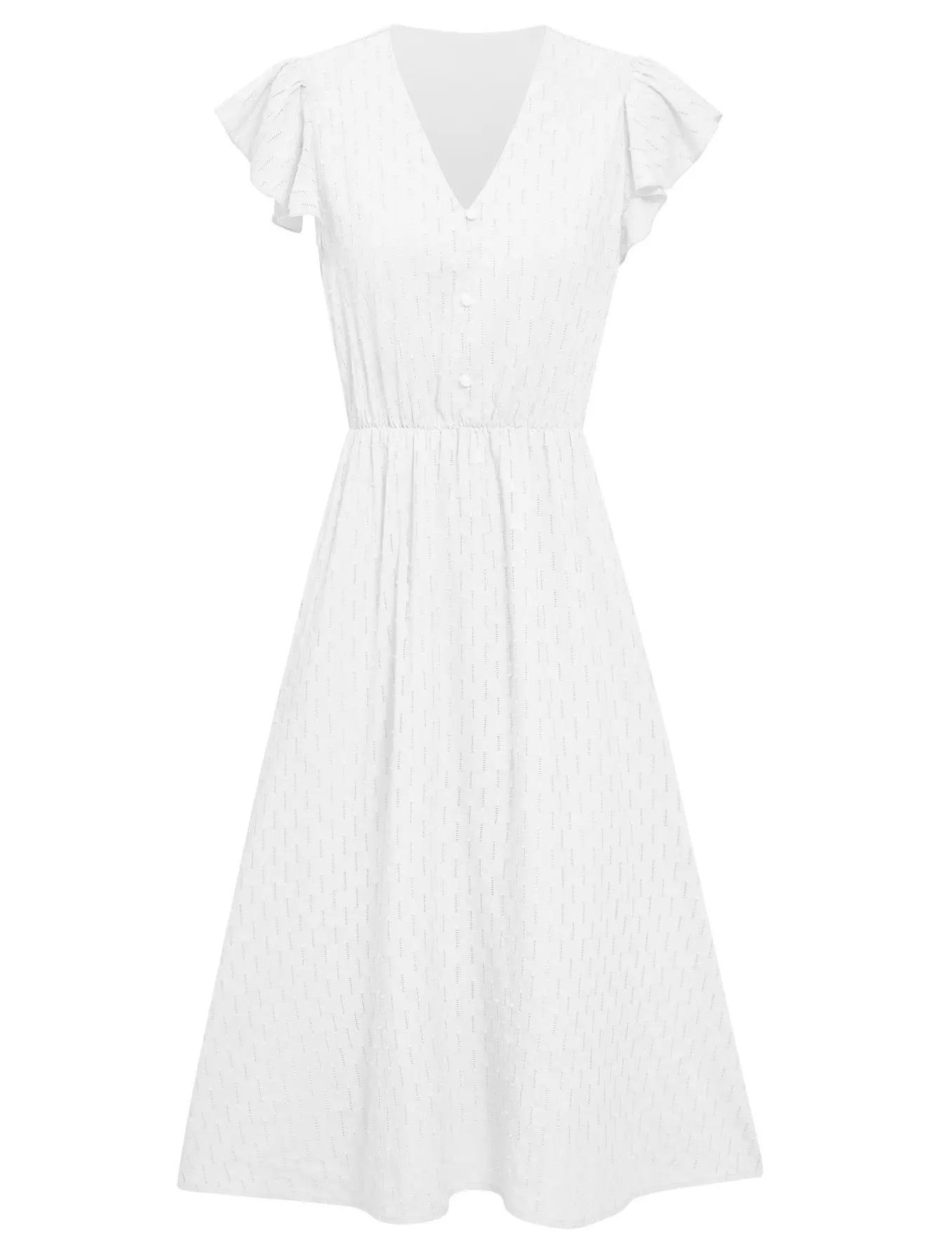 Summer Casual Women's Solid V-neck Dress null