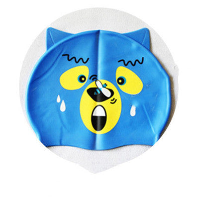 Silicone Children's Swimming Cap Cute Cartoon
