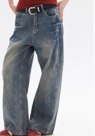 American High Street Design Loose Jeans Nipaaj