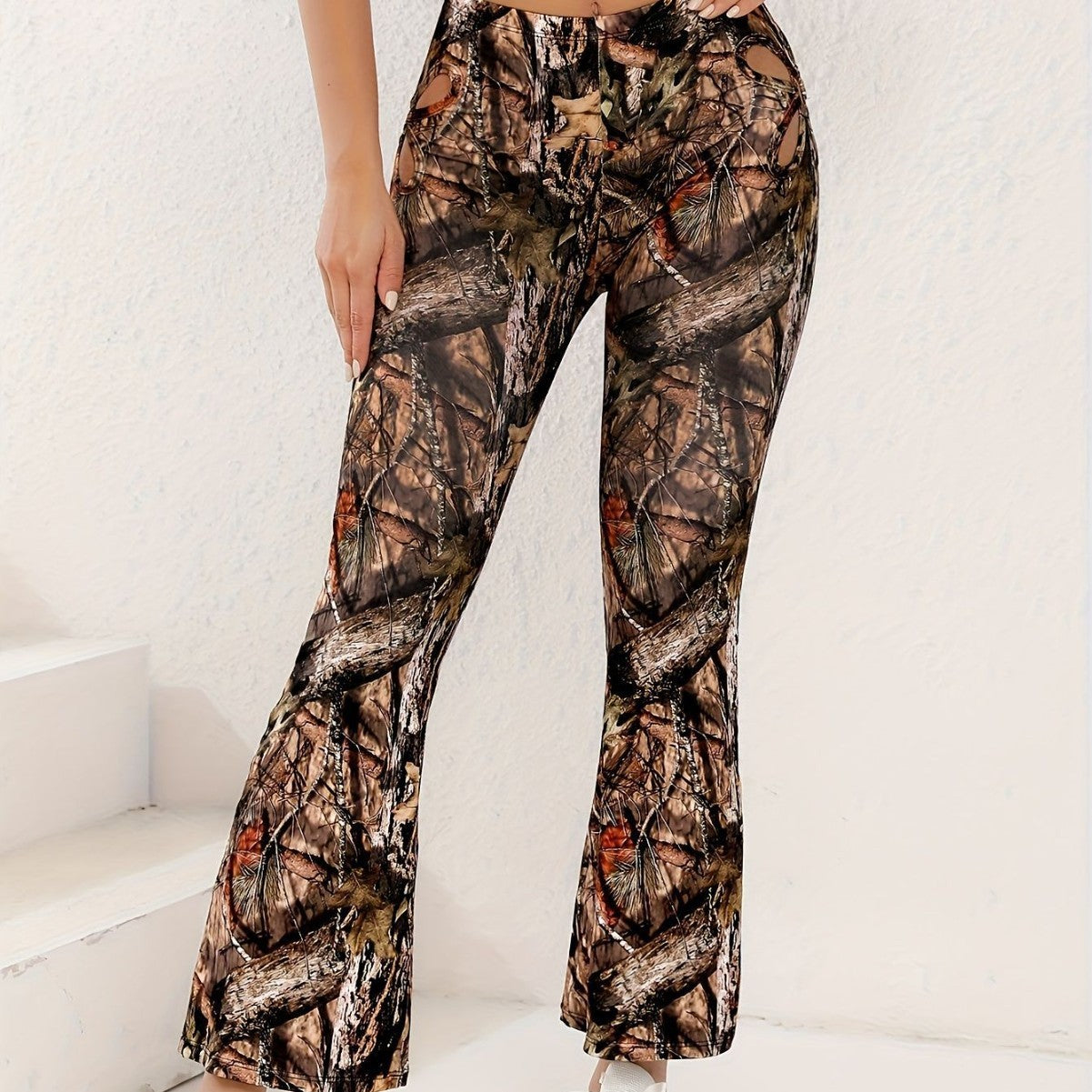 Street Snap Sexy Print High Waist Slim Fit Yoga Leisure Pants