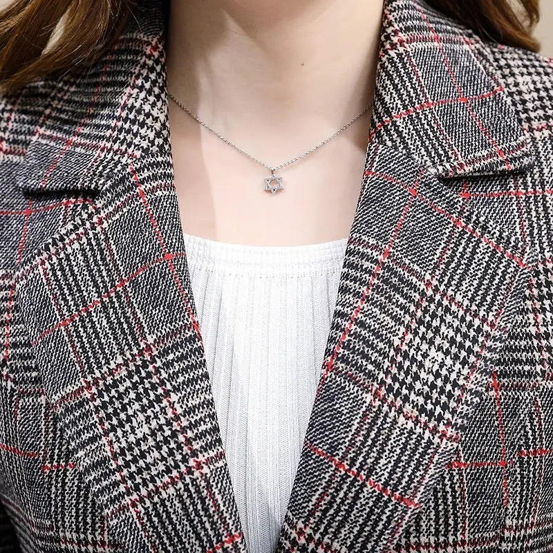 Oversized temperament suit jacket null
