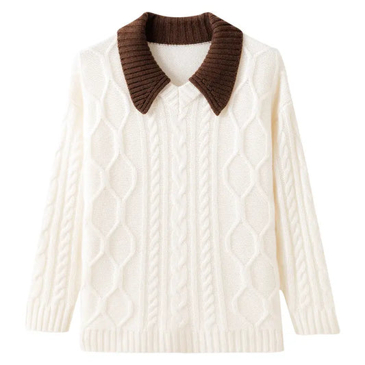 Women's Loose Casual Knitting Sweater Nipaaj