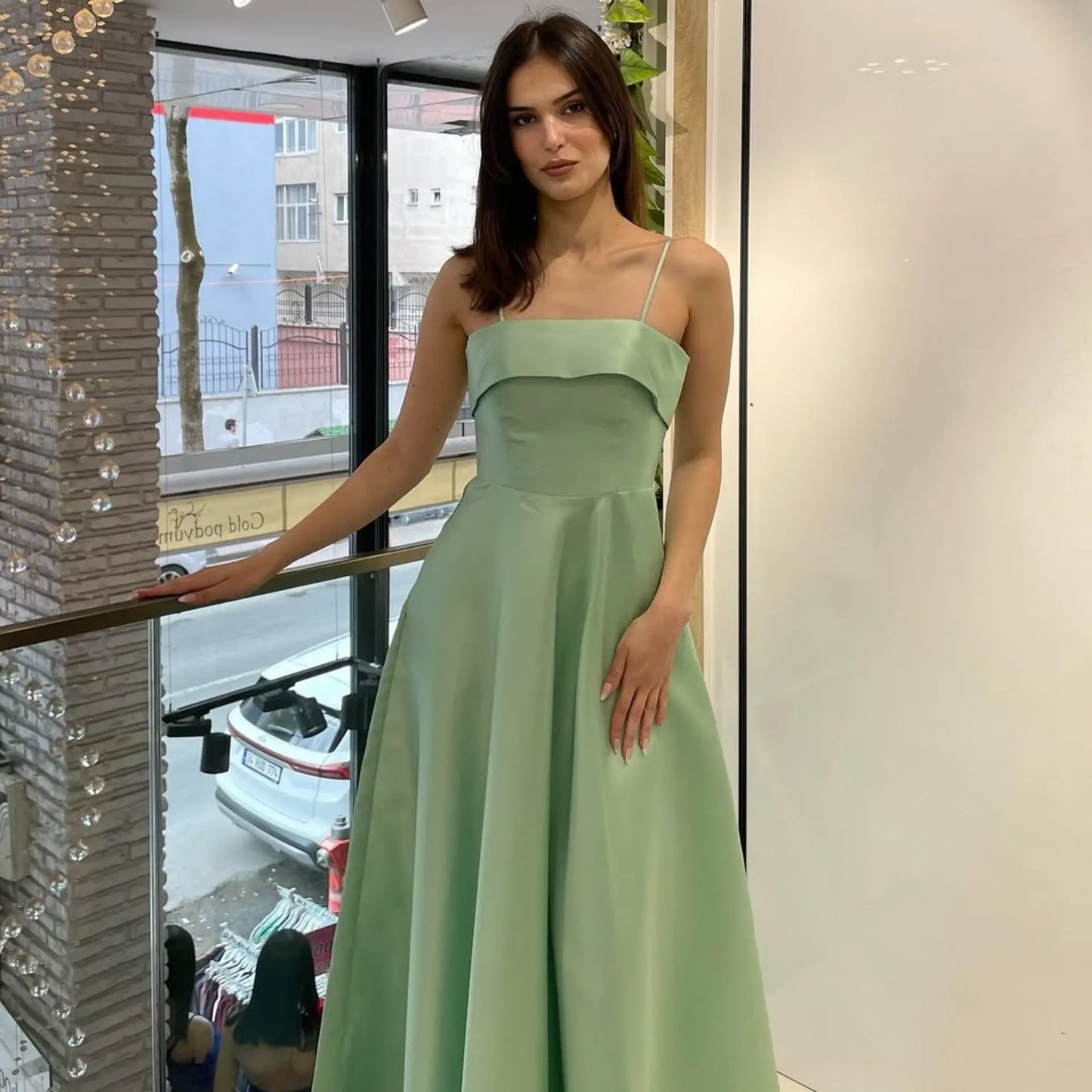 Solid Color Sexy Sleeveless Backless Tube Top Waist Long Dress null