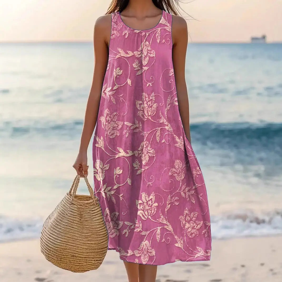 Polyester Short-sleeve One-piece Dress For Women null