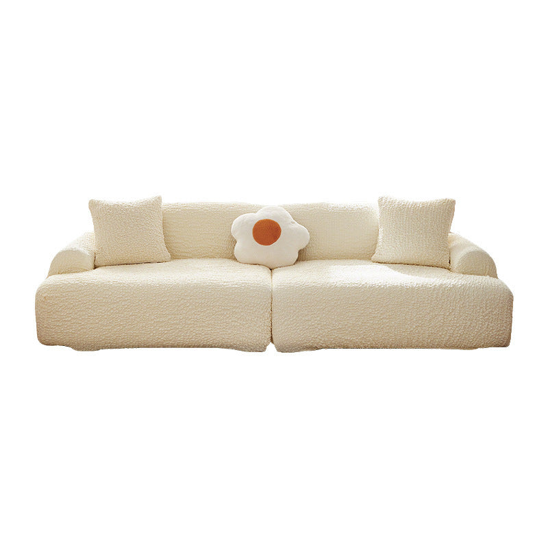 European Style Cream Style Bubble Stretch Sofa Cover Cover All-inclusive Straight Row Sofa Slipcover