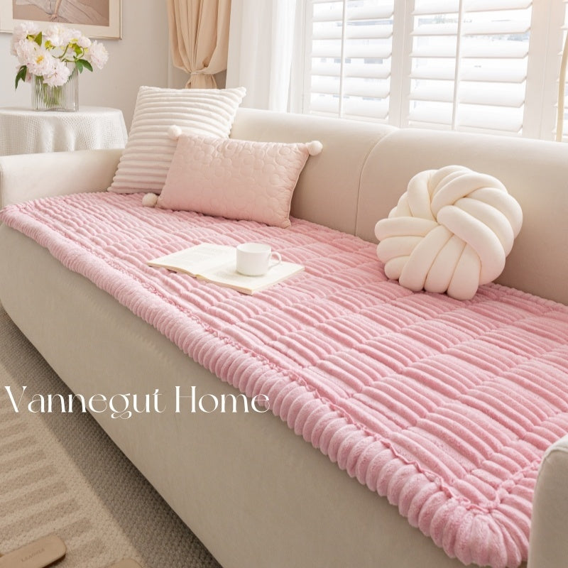 Sofa Cushion Autumn And Winter Thickening Plush Non-slip Tatami Cushion