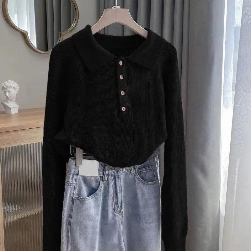 Loose-fitting Long Sleeve Sweater Women Nipaaj