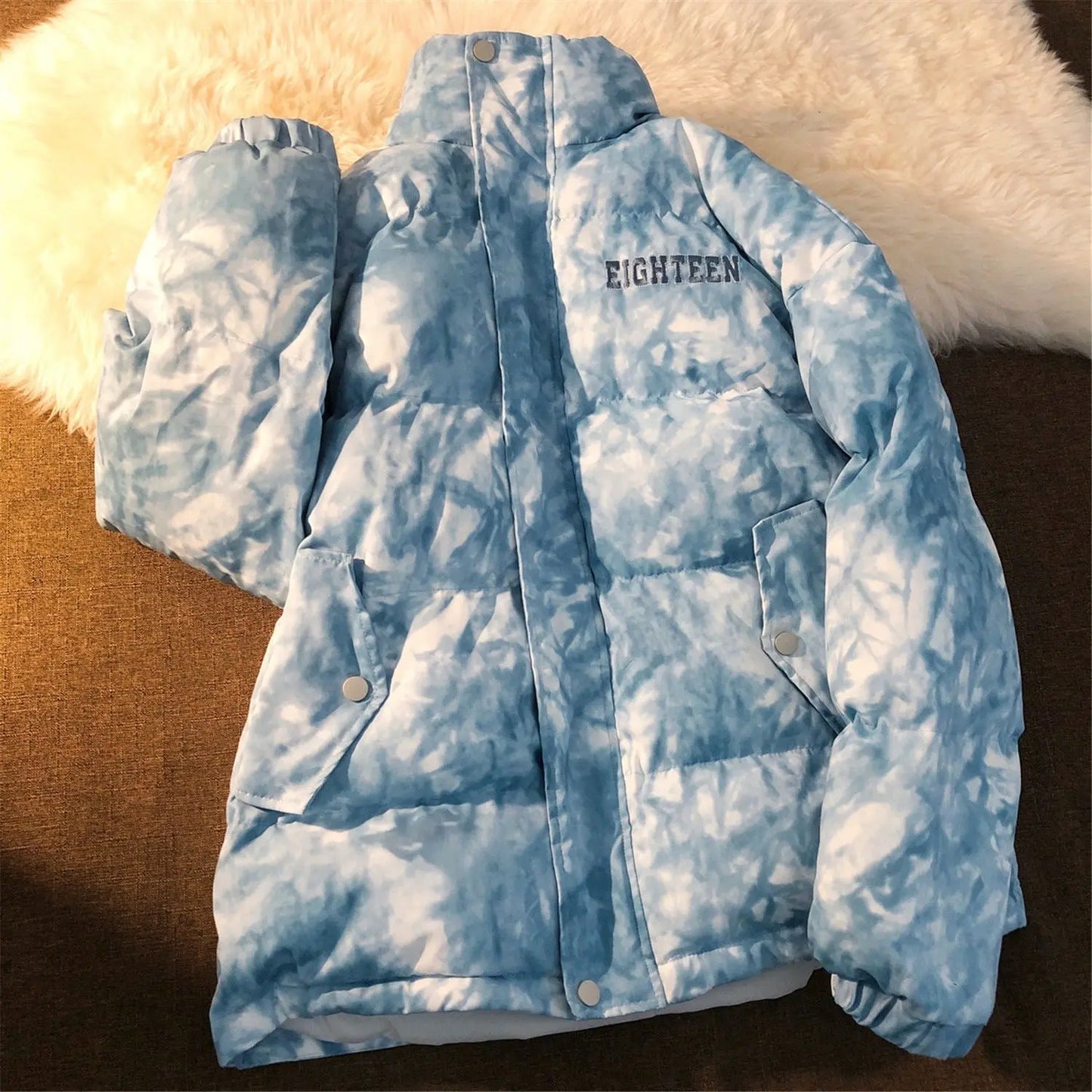 Goddess Fan Li Collar Padded Jacket Women Wild Loose Fashion Autumn And Winter Lightly Cooked Cotton Padded Jacket null