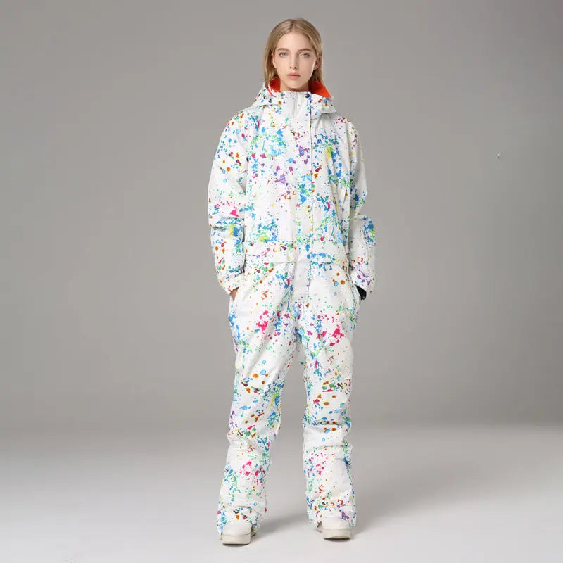 Women's Waterproof One-piece Ski Suit Suit null