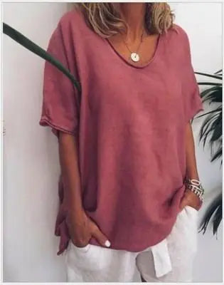 Loose Short Sleeves T-shirt Women Summer Tops Nipaaj