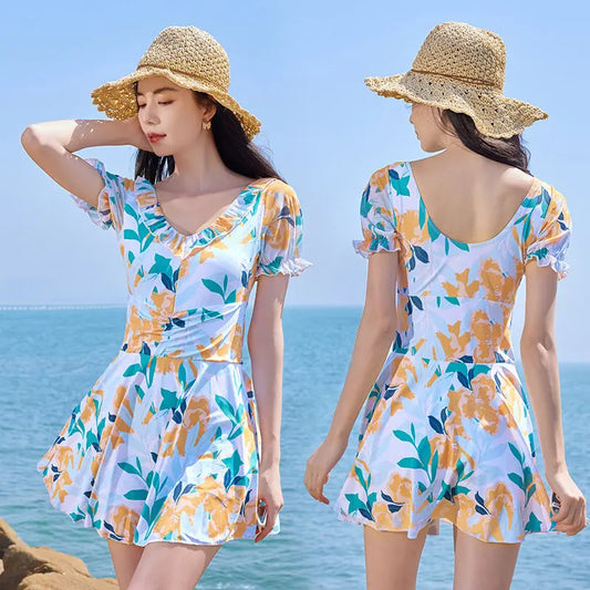 Fairy Swimming Dress High Waist Swimsuit For Women null