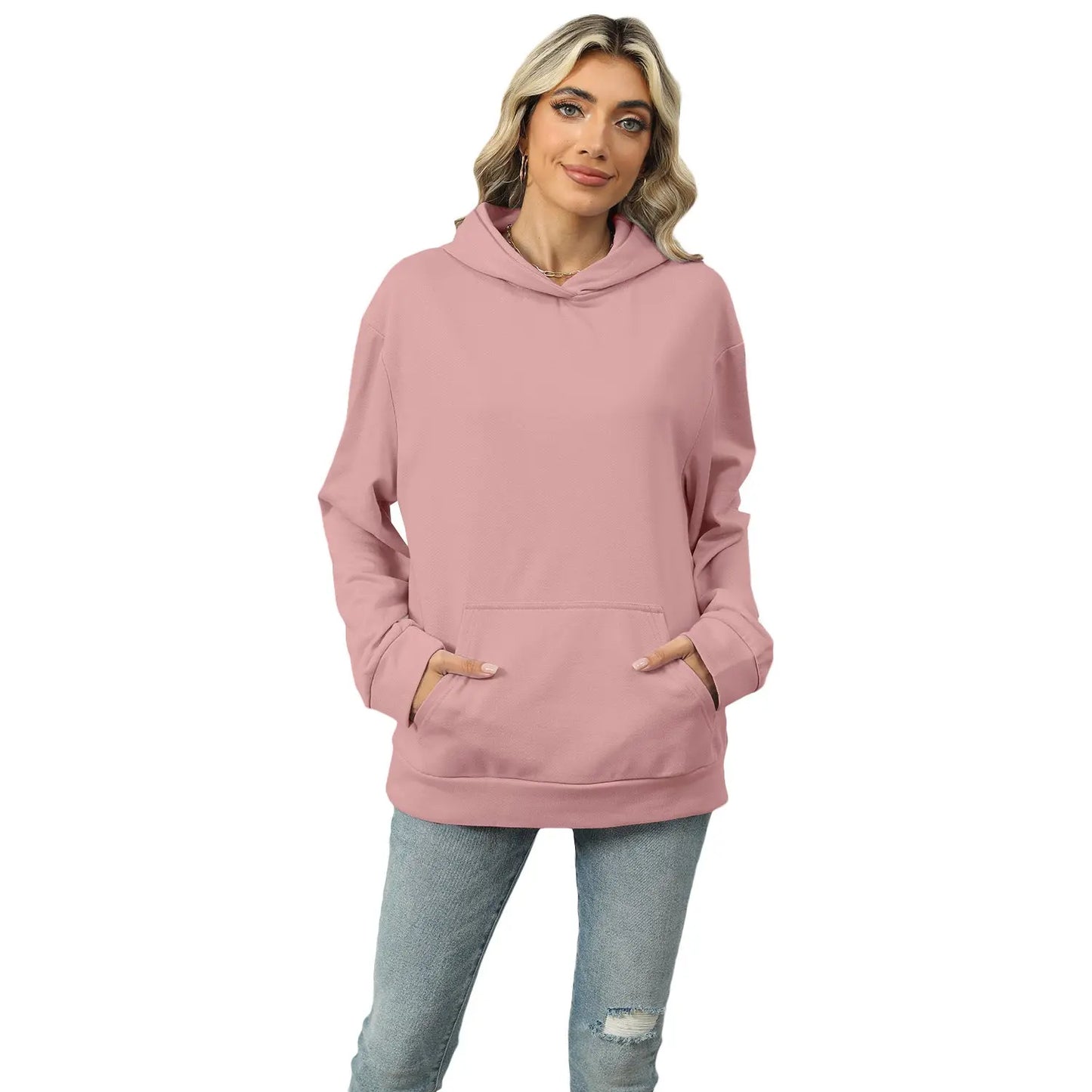 Casual Hooded Pocket Sweatshirt Women Nipaaj