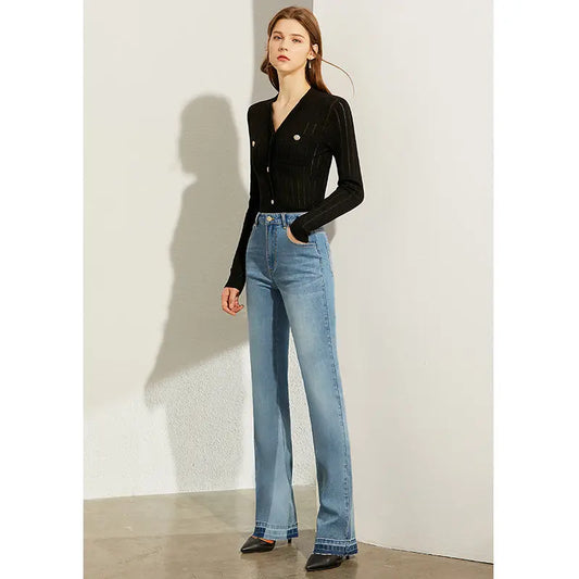 Trendy all-match flared jeans Nipaaj