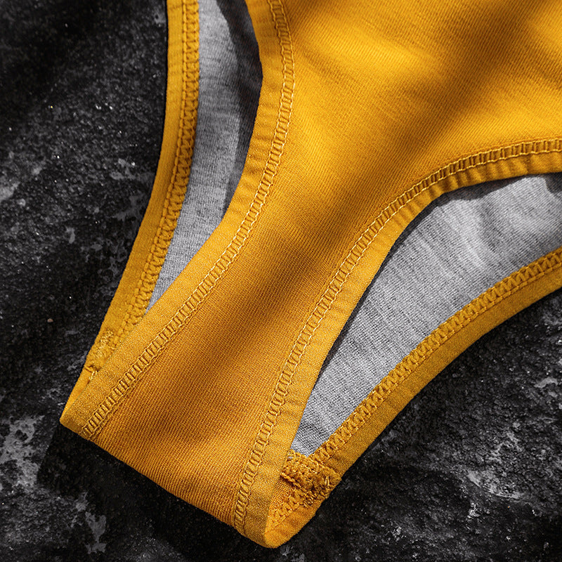 Men's Underwear Sexy U Convex Sports Fitness Letter Waist Cotton