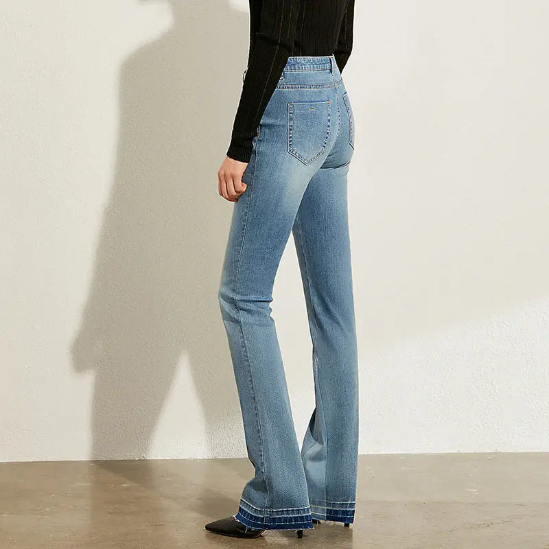 Trendy all-match flared jeans Nipaaj