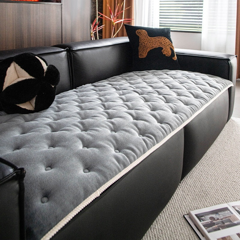 Straight Row Non-slip Antique Plush Sofa Cushion