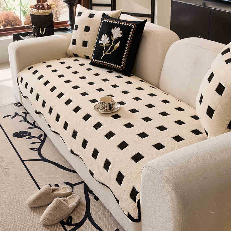 Winter Plush Sofa Cushion Non-slip Sofa Cushion High Sense