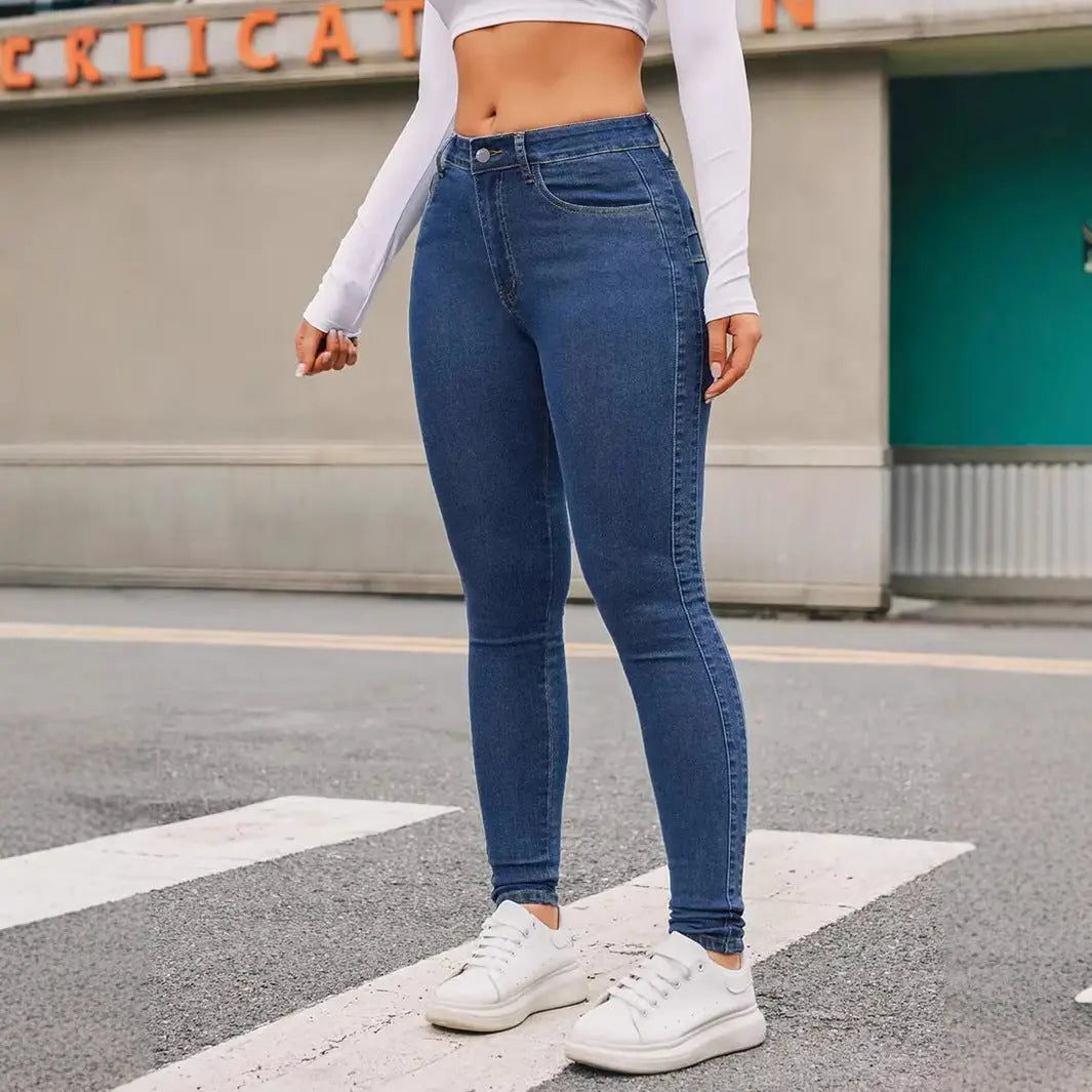 Skinny Stretch Feet Pants Jeans Nipaaj