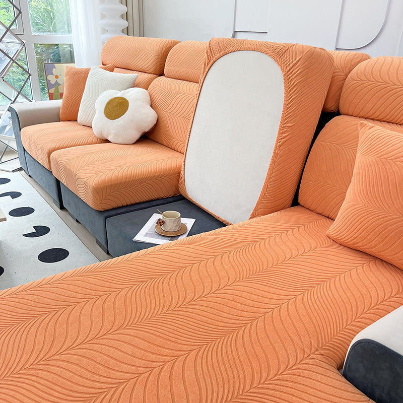 Waterproof Sofa Solid Color Jacquard Sofa Sofa Seat Cover