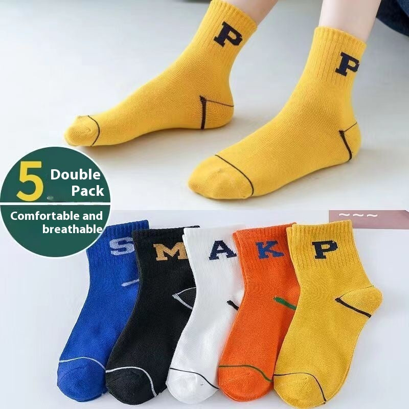 Mid-calf All-match Socks For Boys And Girls
