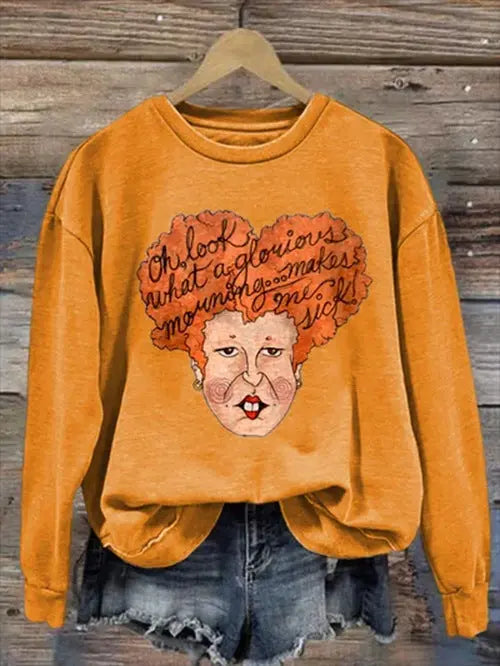 Letter Loose Comfortable Top Women Nipaaj
