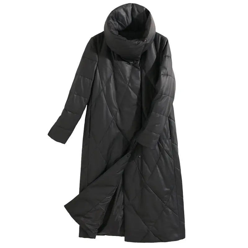 Korean Version Of Standing Collar Plus Size Leather Clothing In Winter null