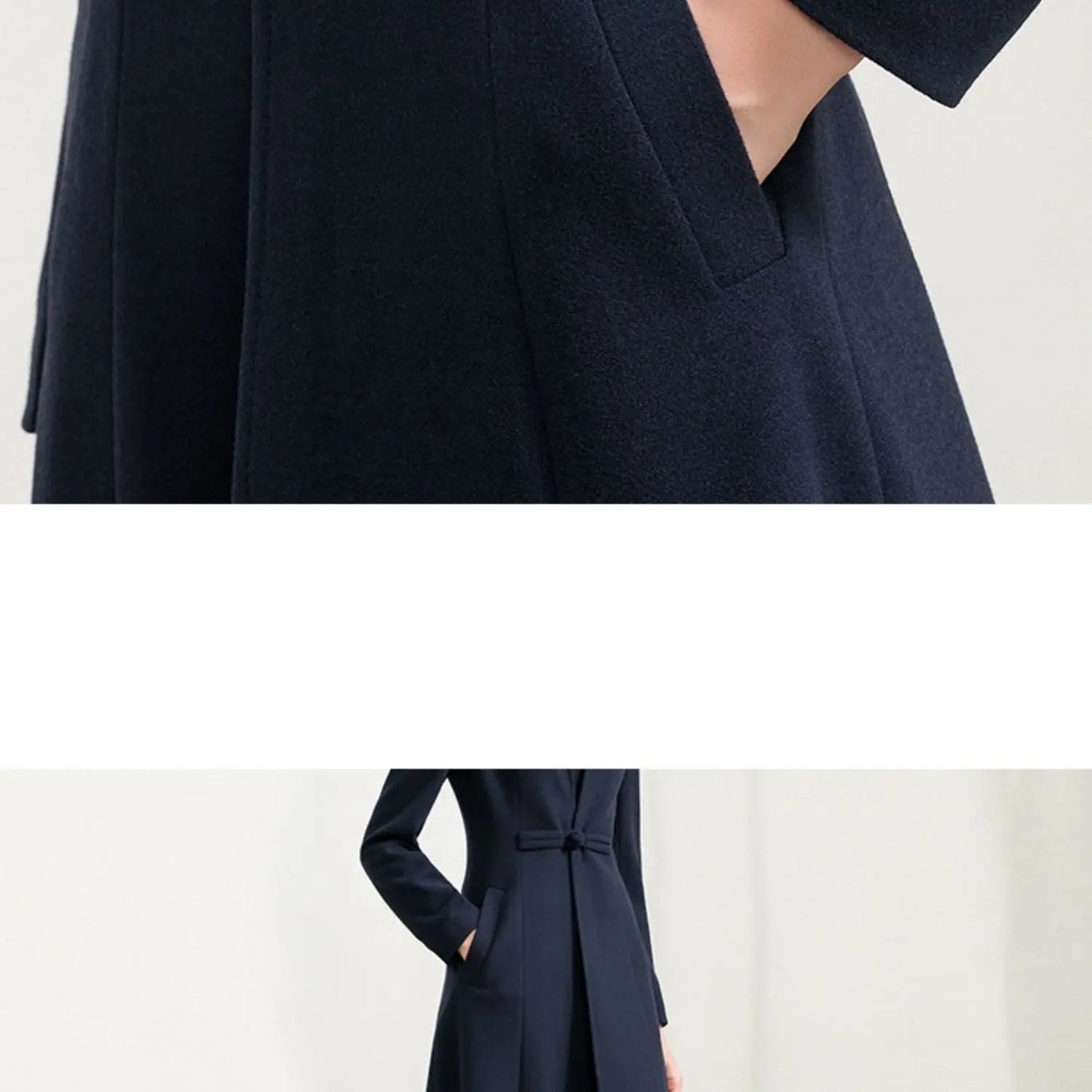 Versatile High-end Woolen Coat null