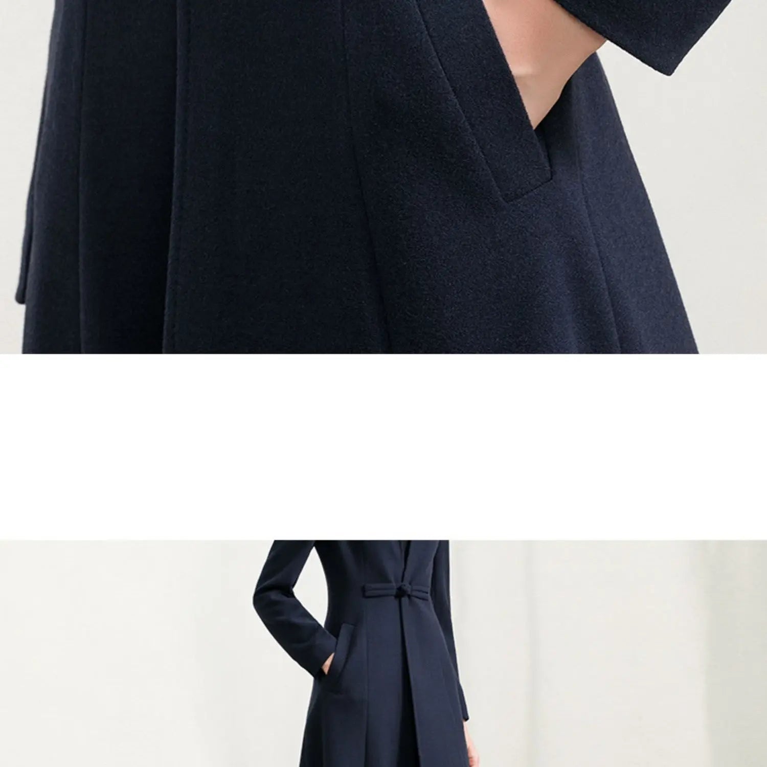 Versatile High-end Woolen Coat null