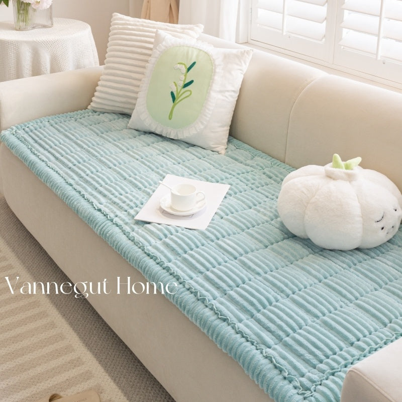 Sofa Cushion Autumn And Winter Thickening Plush Non-slip Tatami Cushion