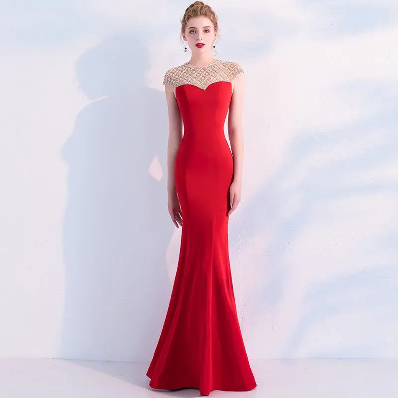 Fishtail Long Banquet Elegant Evening Dress Nipaaj