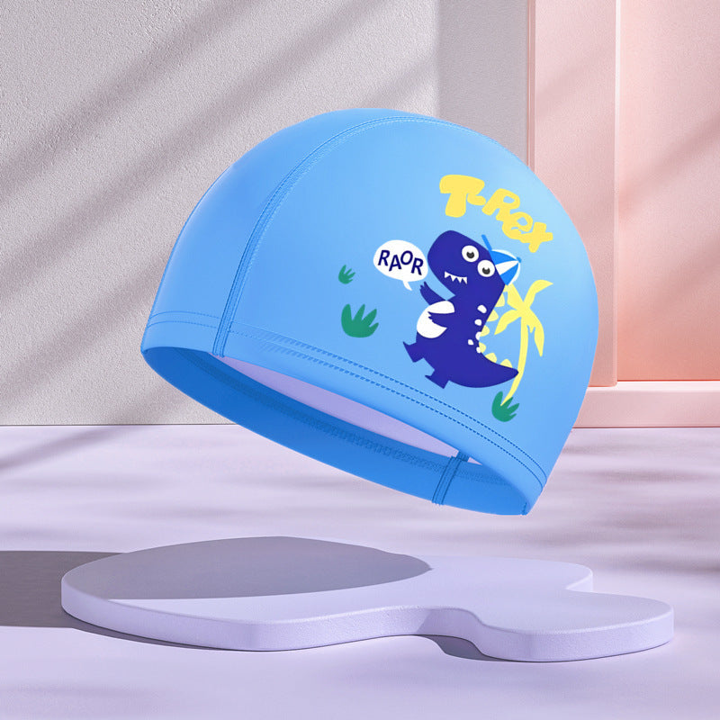 Children's Waterproof Swimming Cap Big And Small Children Loose Comfortable Swimming Cap