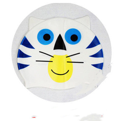 Silicone Children's Swimming Cap Cute Cartoon