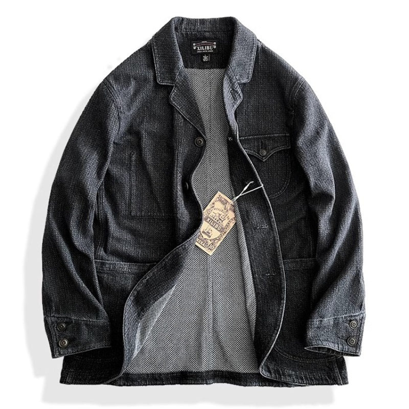 American Retro Workwear Leisure Suit Jacket Coat