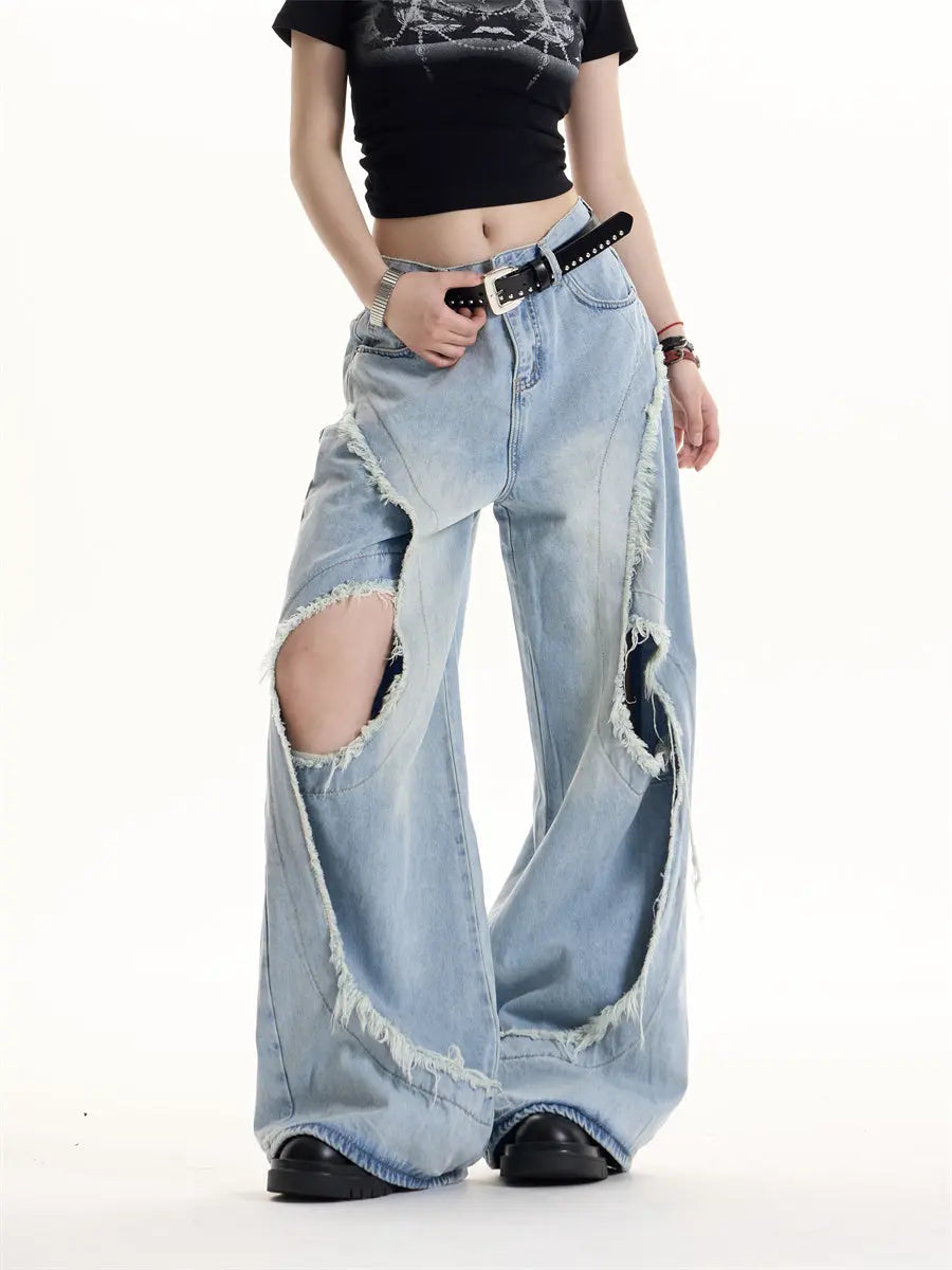 American Retro Hot Girl Design Jeans Nipaaj