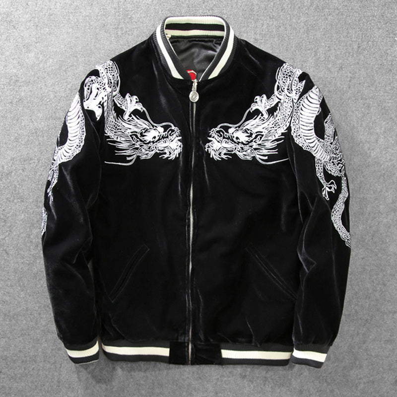 Heavy Industries Embroidered Baseball Uniform Jacket Men's Yokosuka Jacket